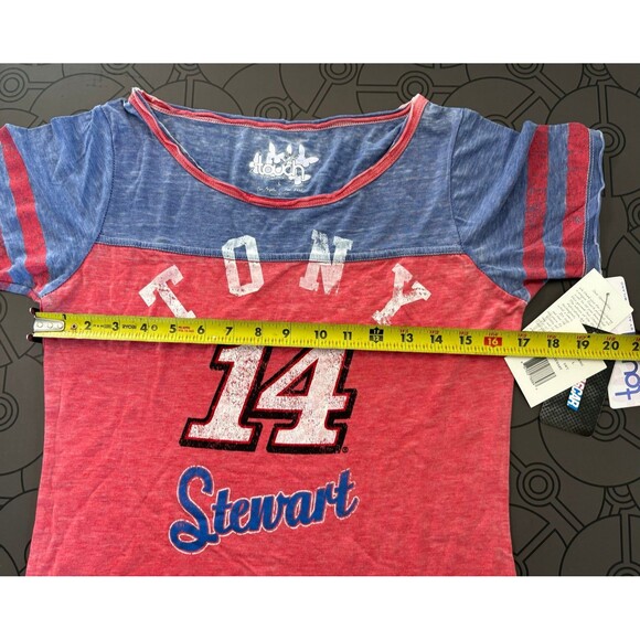 NASCAR 14 Touch by Alyssa Milano Tony Stewart Women's Morgan T-Shirt Red - Picture 4 of 9